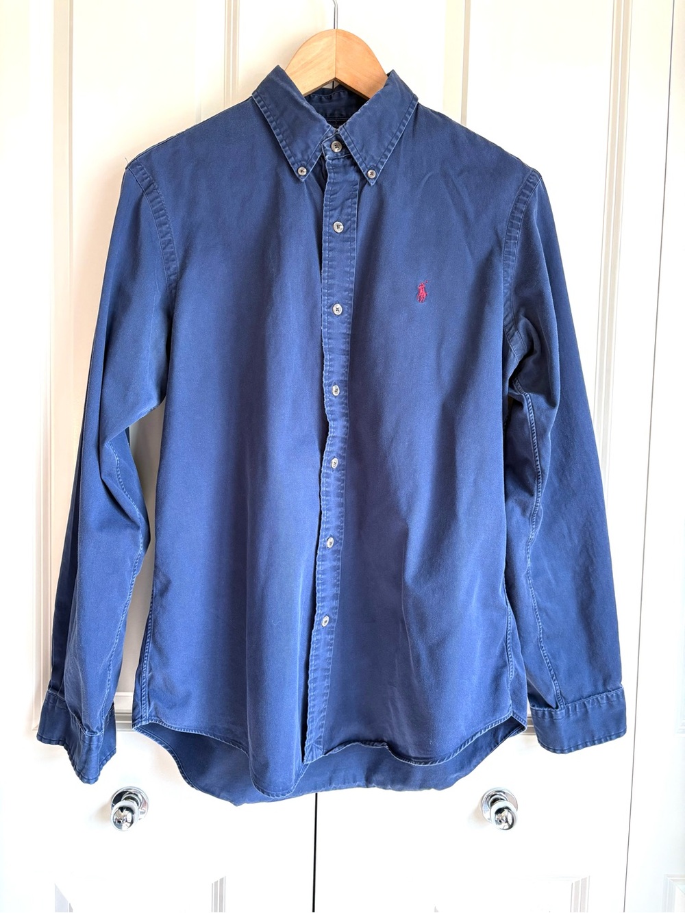 Polo Ralph Lauren Custom Fit Blue Oxford Button Down Shirt Men’s Medium Preppy